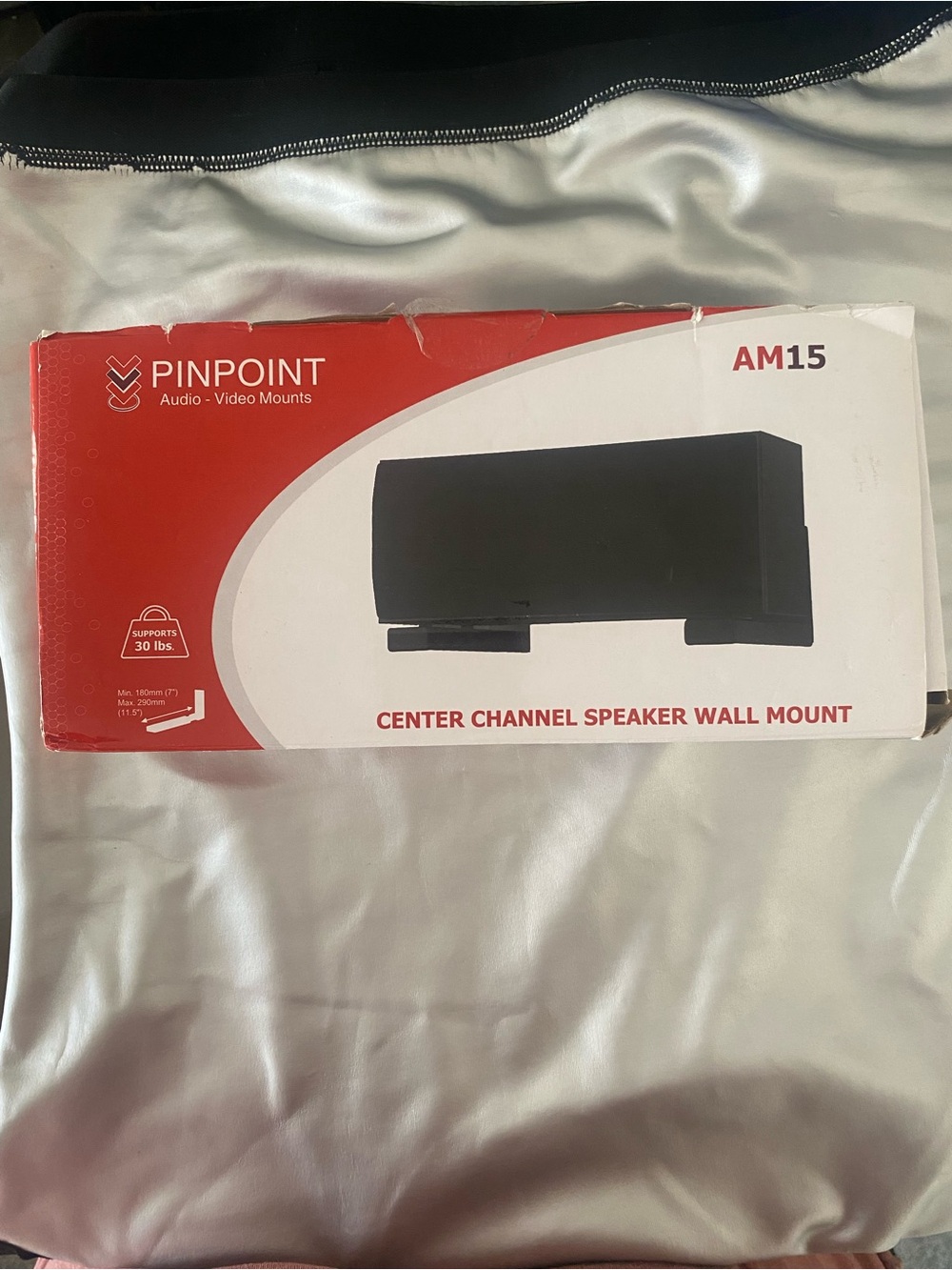 PINPOINT AM15 Black Center Channel Speaker Wall Mount